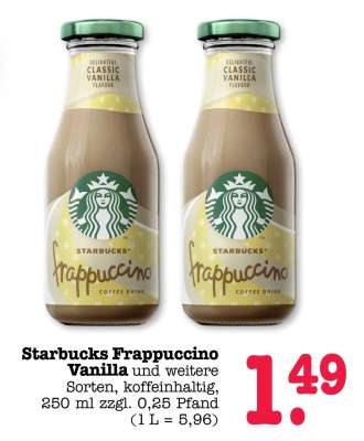 Starbucks Frappuccino Vanilla