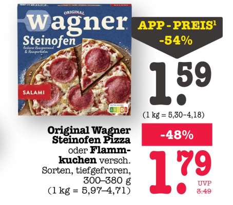 ORIGINAL WAGNER Steinofen-Pizza