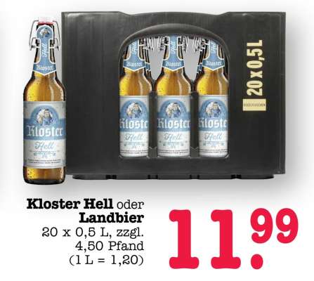 Kloster Hell oder Landbier