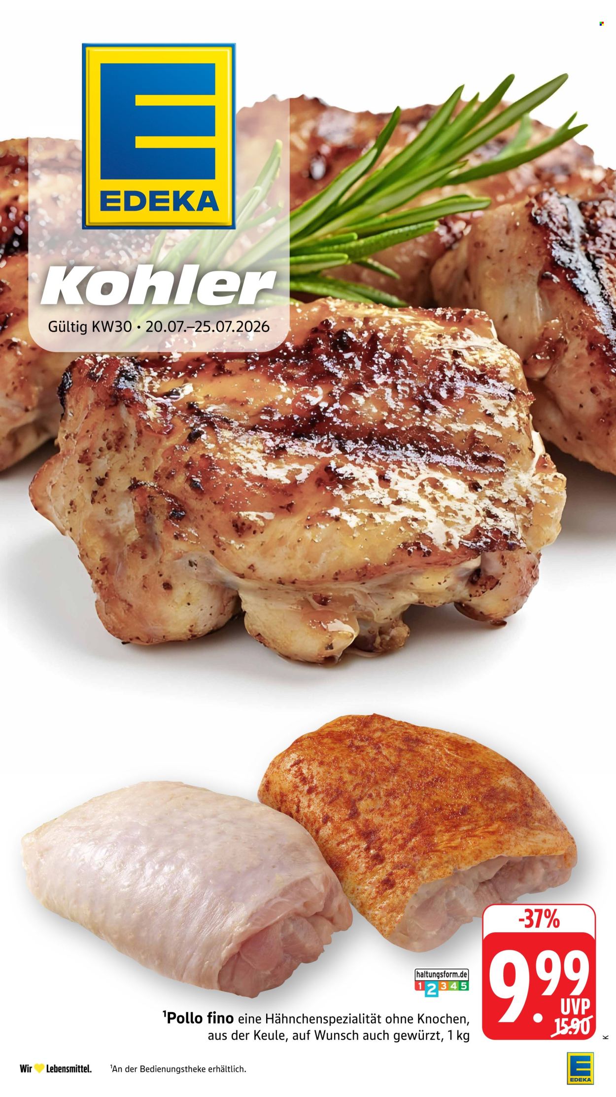 Edeka Prospekte  - 20.07.2026 - 25.07.2026. Seite 1