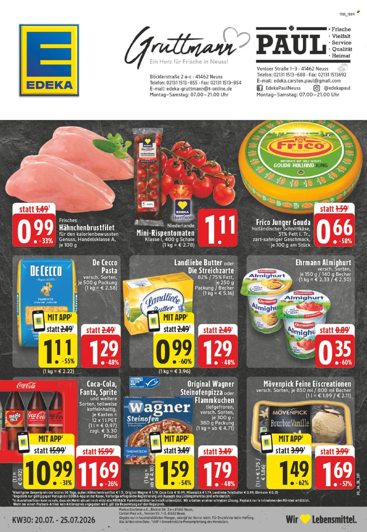 Edeka Prospekte  - 20.07.2026 - 25.07.2026. Seite 1