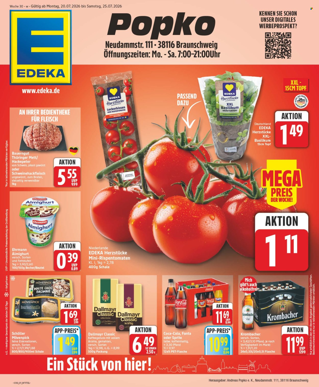 Edeka Prospekte  - 20.07.2026 - 25.07.2026. Seite 1