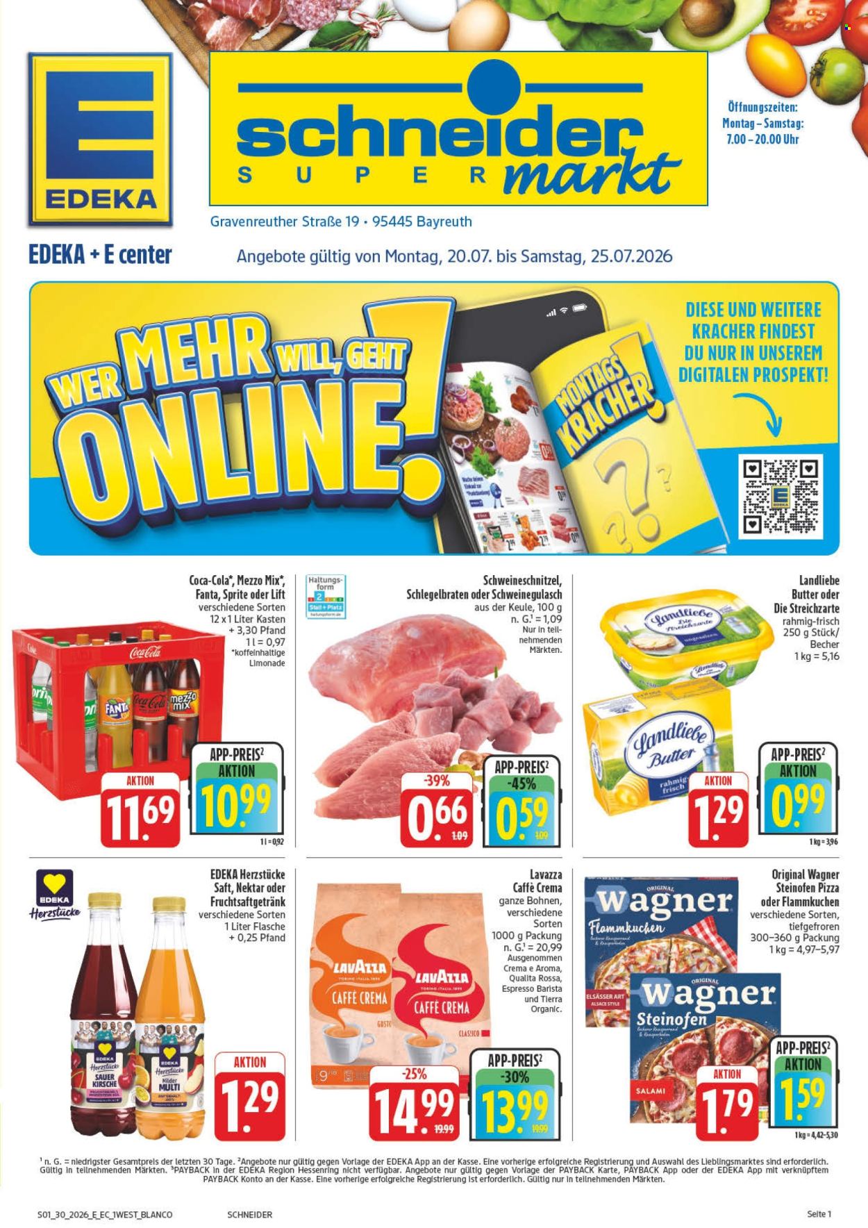 Edeka Prospekte  - 20.07.2026 - 25.07.2026. Seite 1