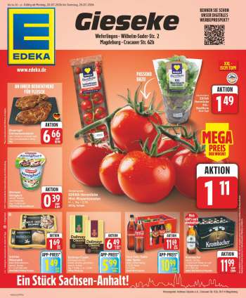 Prospekte Edeka - 20.07.2026 - 25.07.2026.
