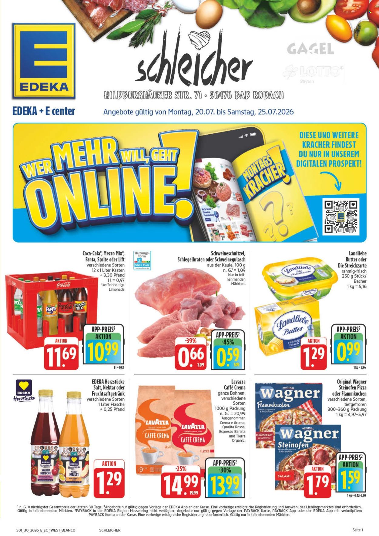 Edeka Prospekte  - 20.07.2026 - 25.07.2026. Seite 1