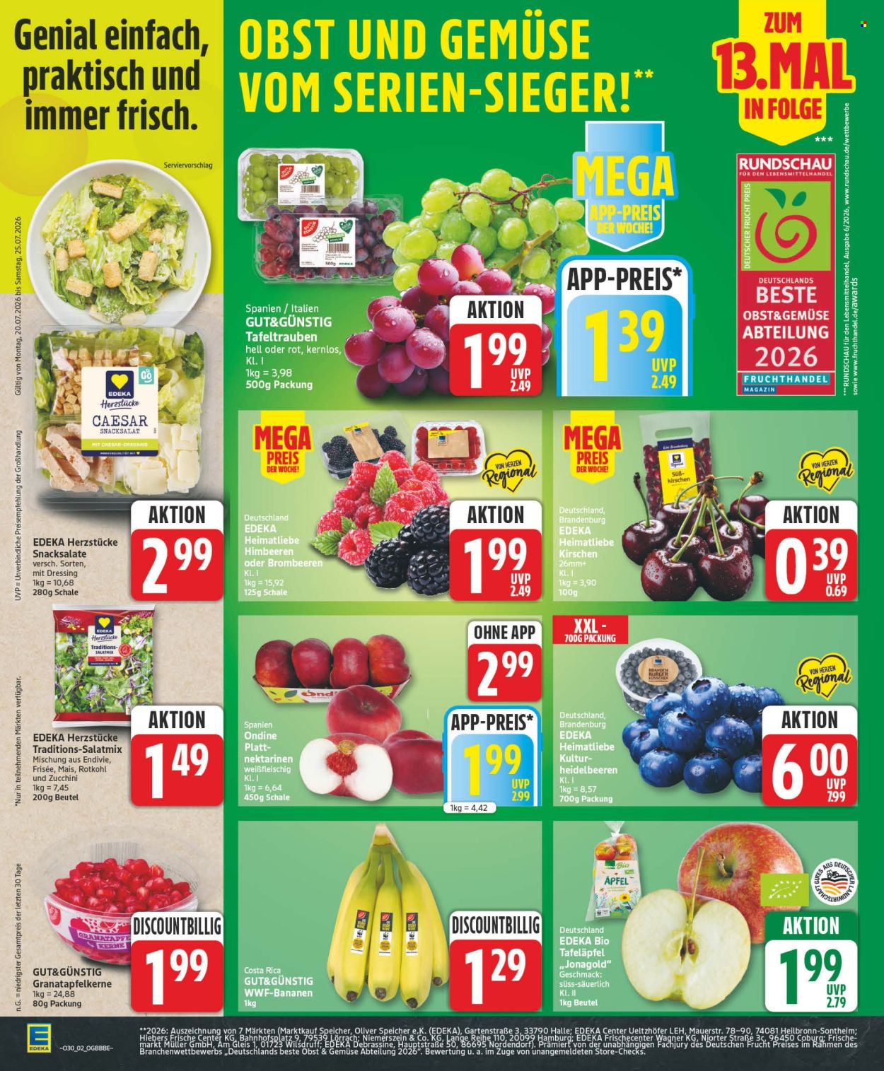Edeka Prospekte  - 20.07.2026 - 25.07.2026. Seite 2