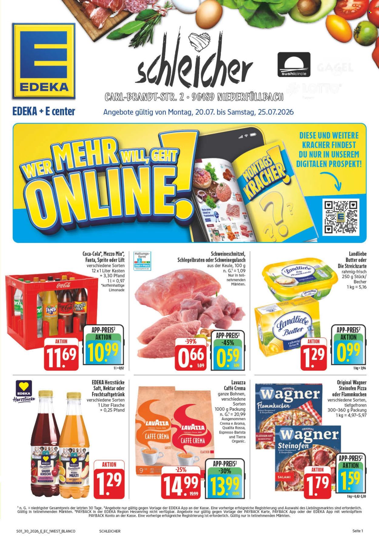 E center Prospekte  - 20.07.2026 - 25.07.2026. Seite 1