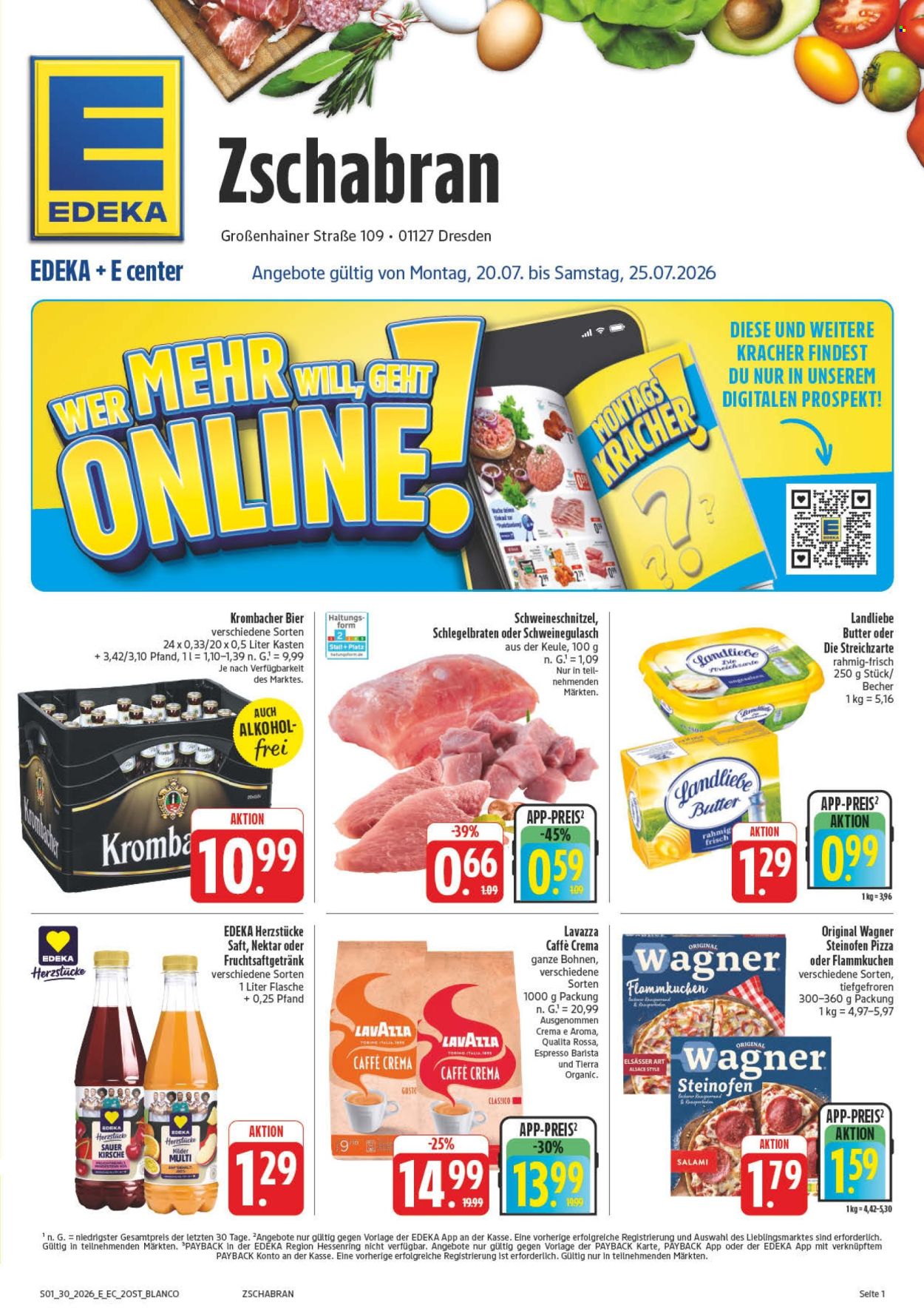 Edeka Prospekte  - 20.07.2026 - 25.07.2026. Seite 1