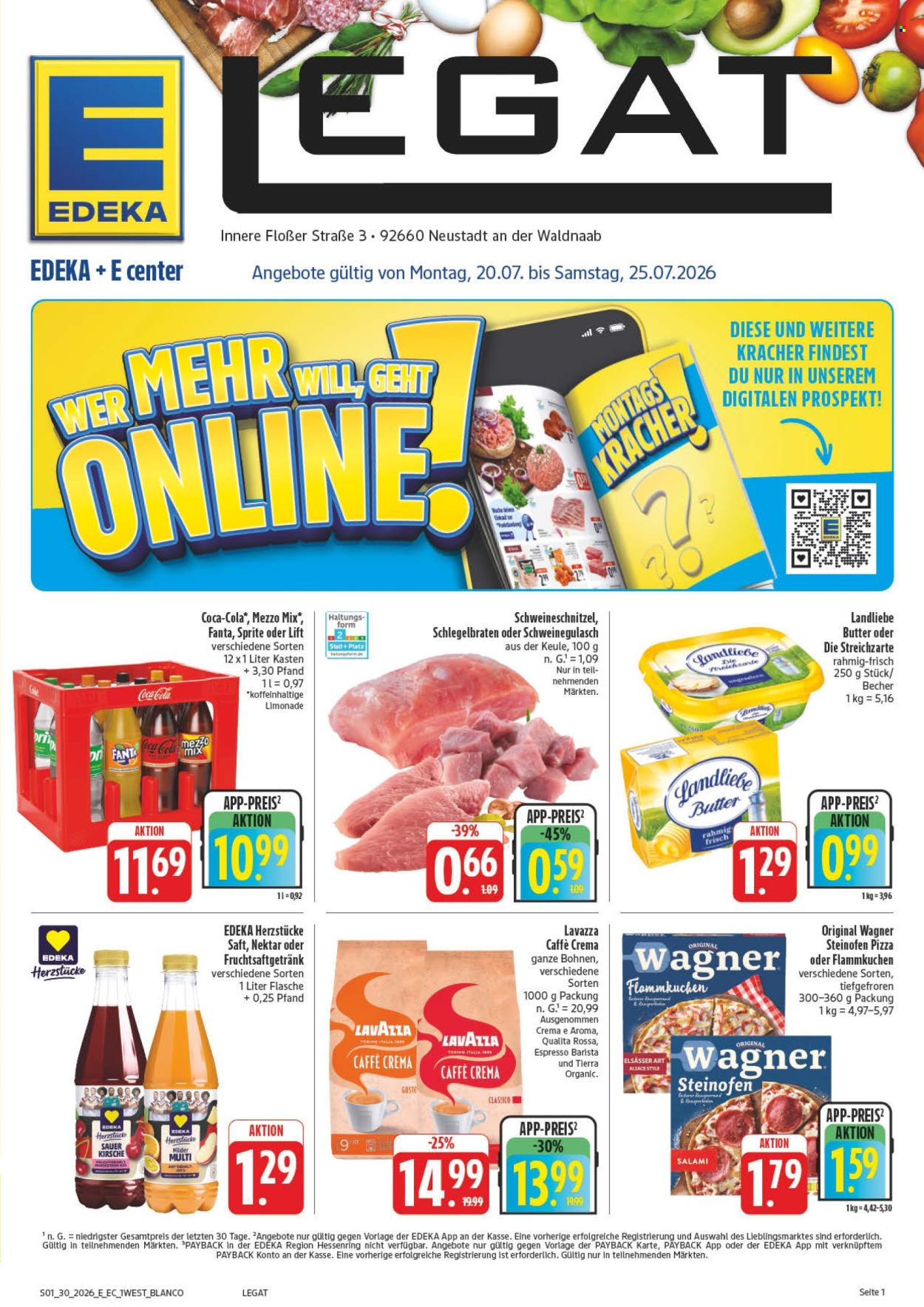 Edeka Prospekte  - 20.07.2026 - 25.07.2026. Seite 1