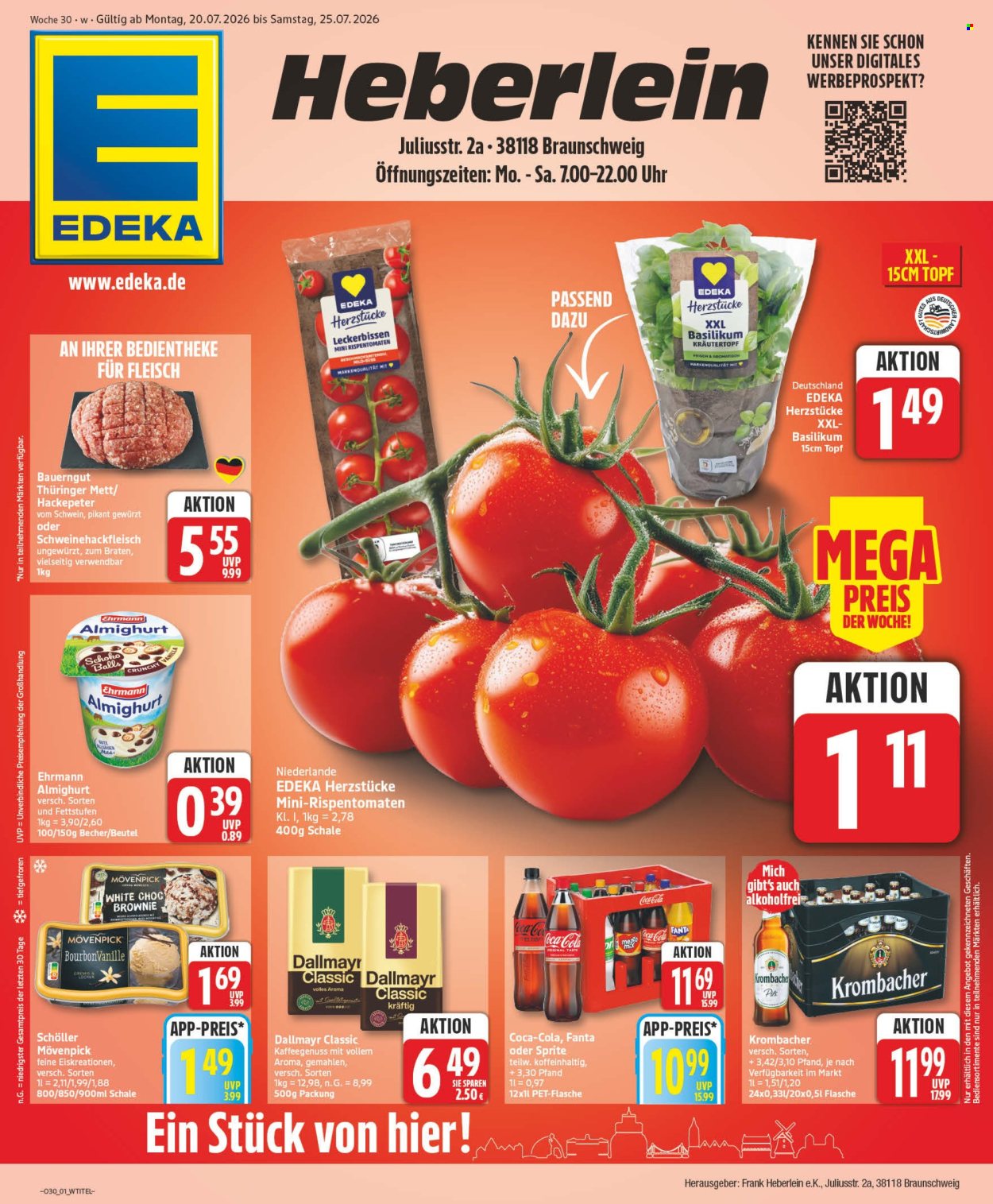 Edeka Prospekte  - 20.07.2026 - 25.07.2026. Seite 1