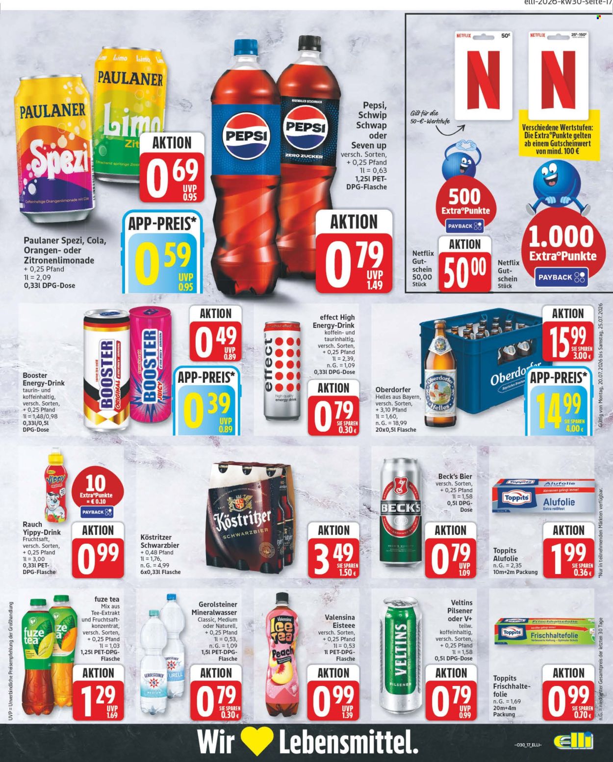 Edeka Prospekte  - 20.07.2026 - 25.07.2026. Seite 17