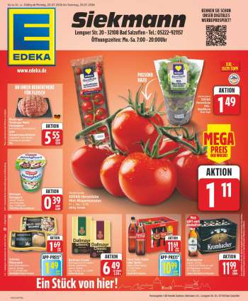 Prospekte Edeka - 20.07.2026 - 25.07.2026.