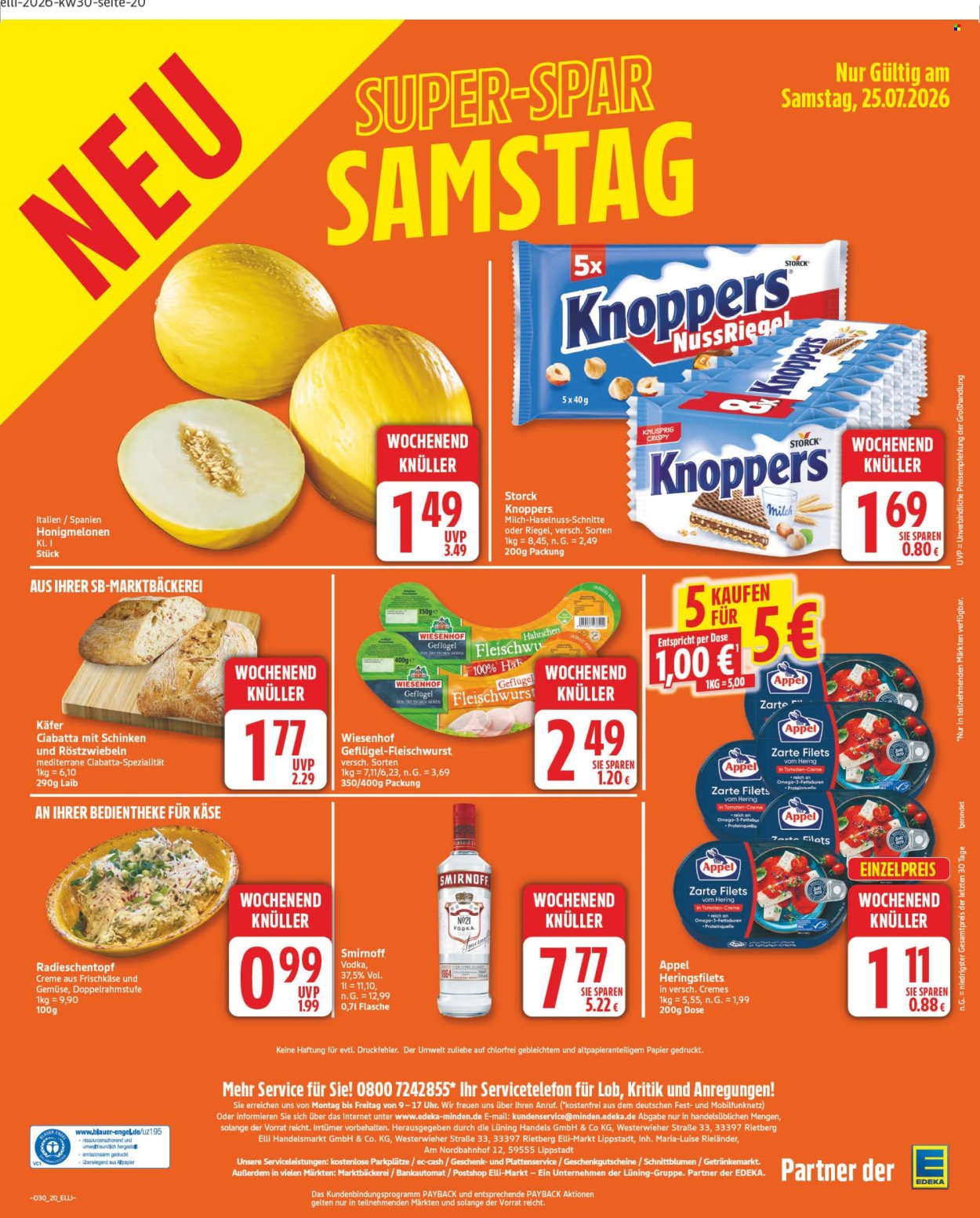 Edeka Prospekte  - 20.07.2026 - 25.07.2026. Seite 20