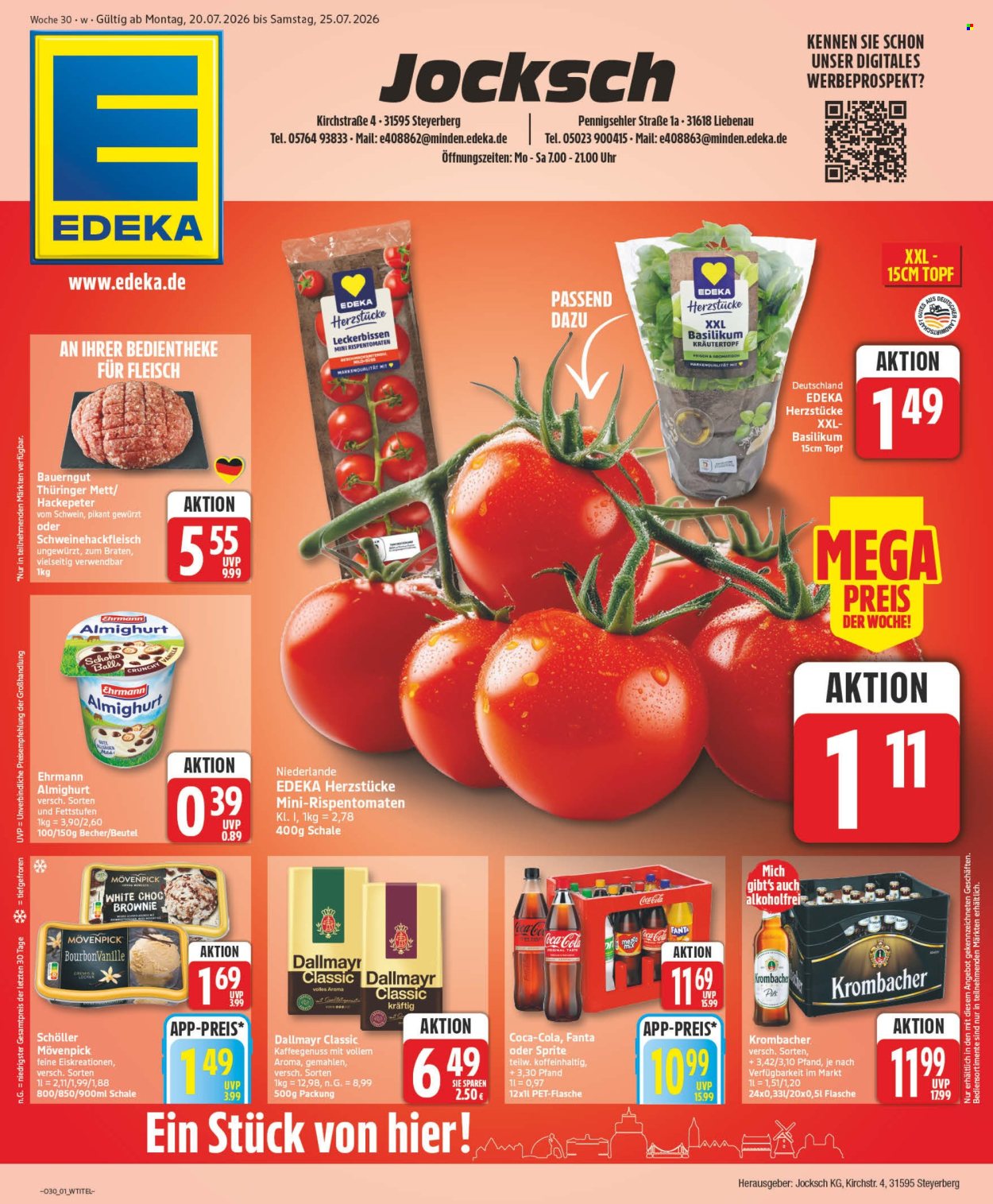 Edeka Prospekte  - 20.07.2026 - 25.07.2026. Seite 1