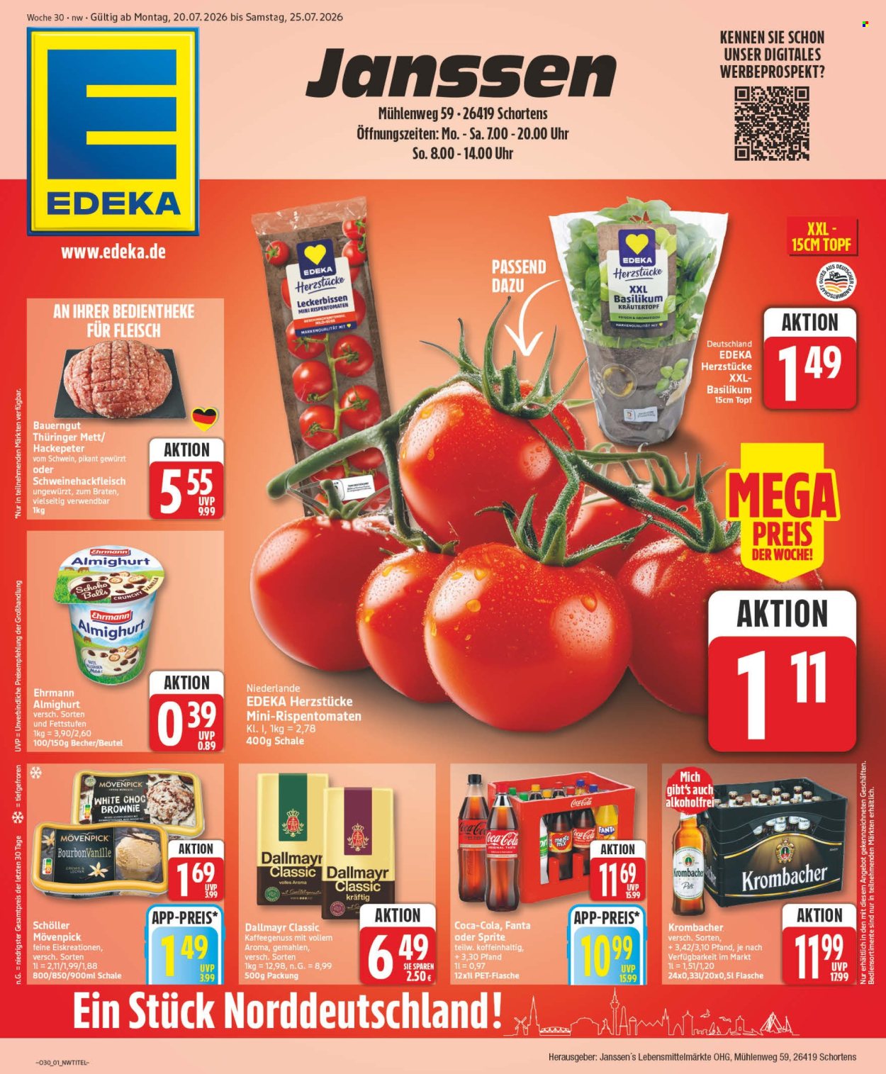 Edeka Prospekte  - 20.07.2026 - 25.07.2026. Seite 1