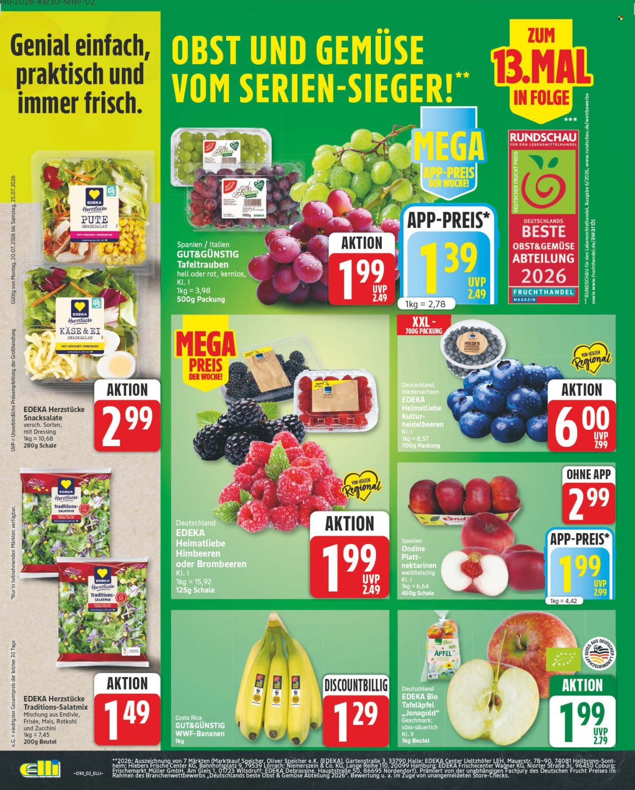 Edeka Prospekte  - 20.07.2026 - 25.07.2026. Seite 2