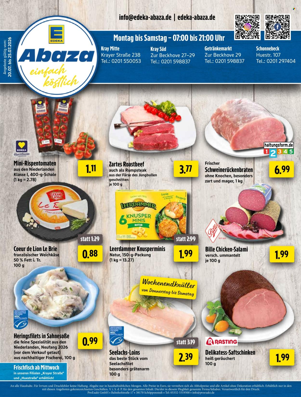 Edeka Prospekte  - 20.07.2026 - 25.07.2026. Seite 1