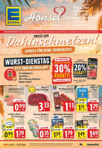 Prospekte Edeka - 20.07.2026 - 25.07.2026.
