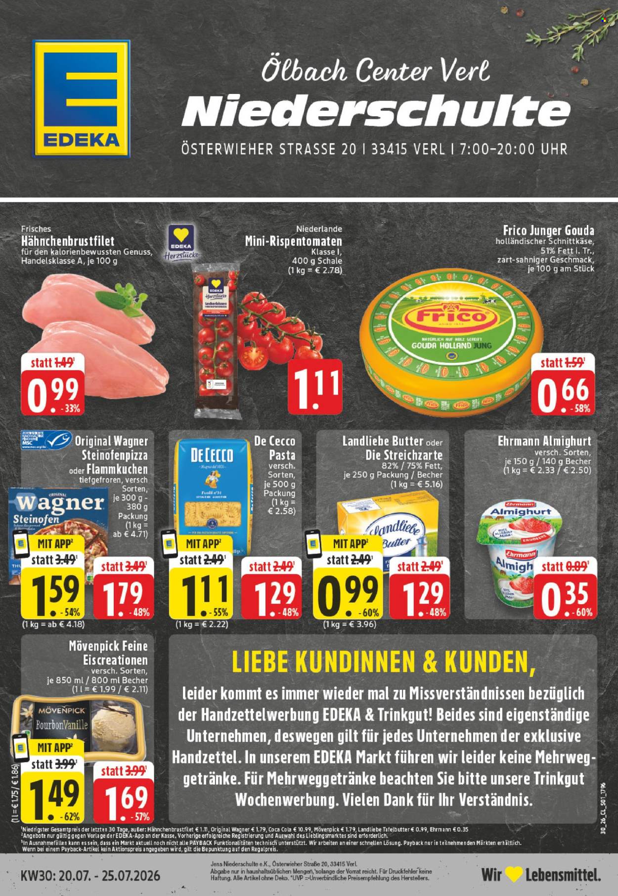 Edeka Prospekte  - 20.07.2026 - 25.07.2026. Seite 1