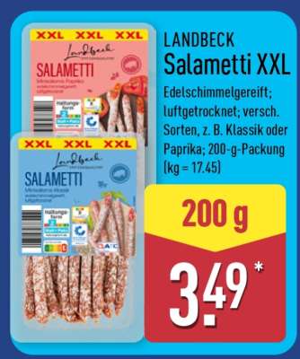 LANDBECK Salametti XXL