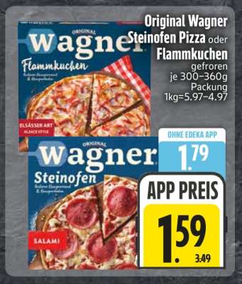 ORIGINAL WAGNER Steinofen-Pizza oder -Flammkuchen
