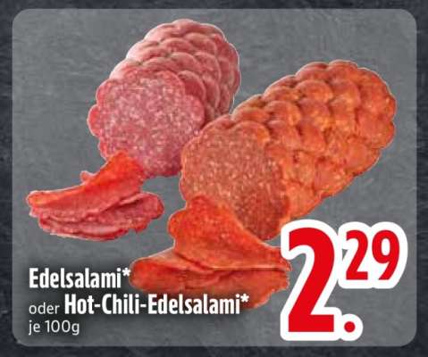 Edelsalami oder Hot-Chili-Edelsalami