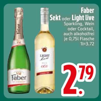 Faber Sekt oder Light Live