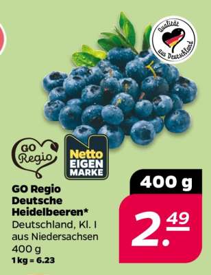 GO Regio Deutsche Heidelbeeren