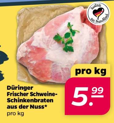 Düringer Frischer Schweine-Schinkenbraten aus der Nuss