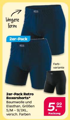 2er-Pack Retro- Boxershorts*