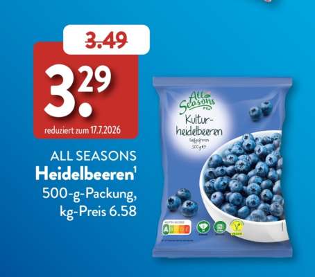 ALL SEASONS Heidelbeeren