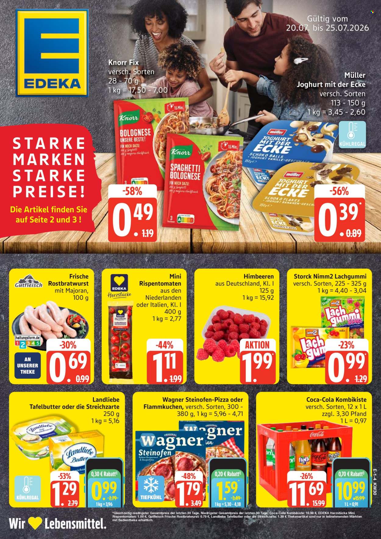 Edeka Prospekte  - 20.07.2026 - 25.07.2026. Seite 1