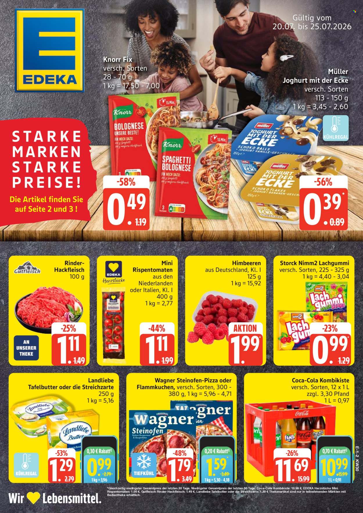Edeka Prospekte  - 20.07.2026 - 25.07.2026. Seite 1
