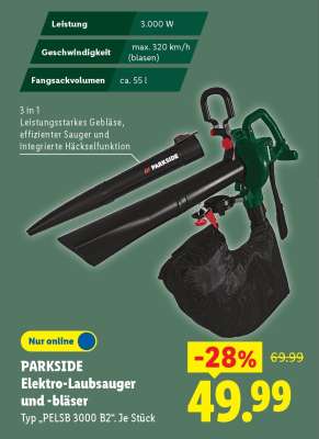 PARKSIDE Elektro-Laubsauger und -bläser