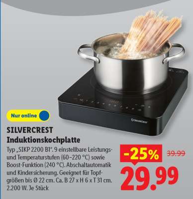 SILVERCREST Induktionskochplatte