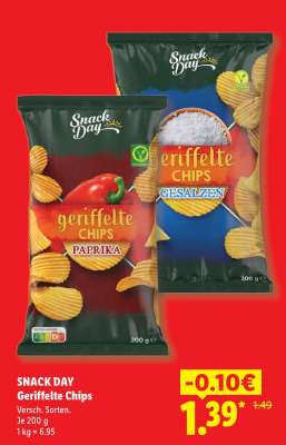 Snack Day Geriffelte Chips