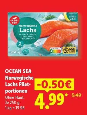 Norwegische Lachs Filetportionen