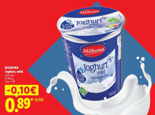 Milbona Joghurt mild