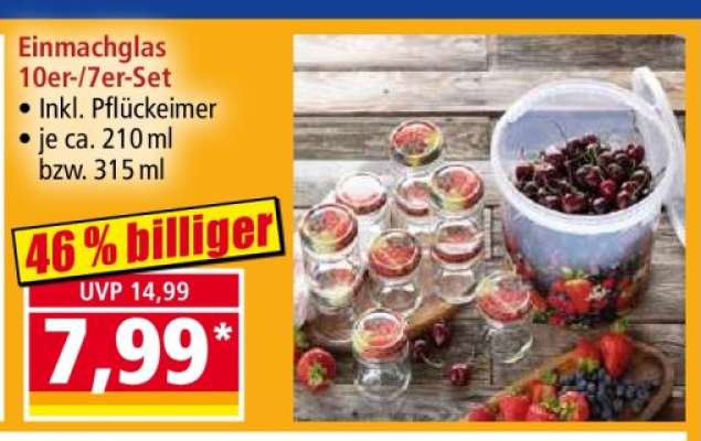 Einmachglas 10er-/7er-Set
