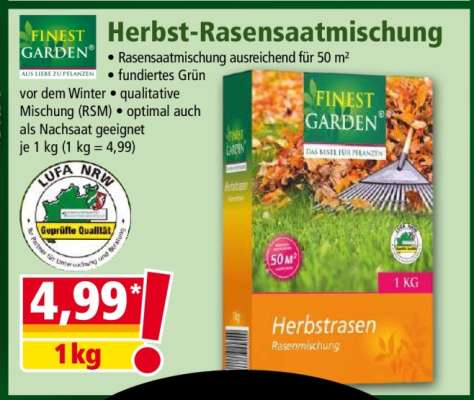 Herbst-Rasensaatmischung
