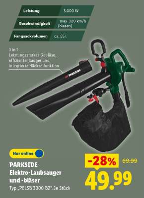 PARKSIDE Elektro-Laubsauger und -bläser