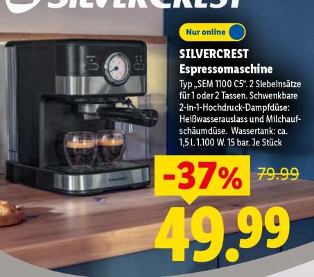 SILVERCREST Espressomaschine