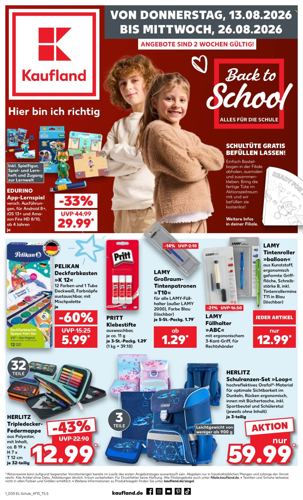 Kaufland Prospekte  - 13.08.2026 - 26.08.2026. Seite 1