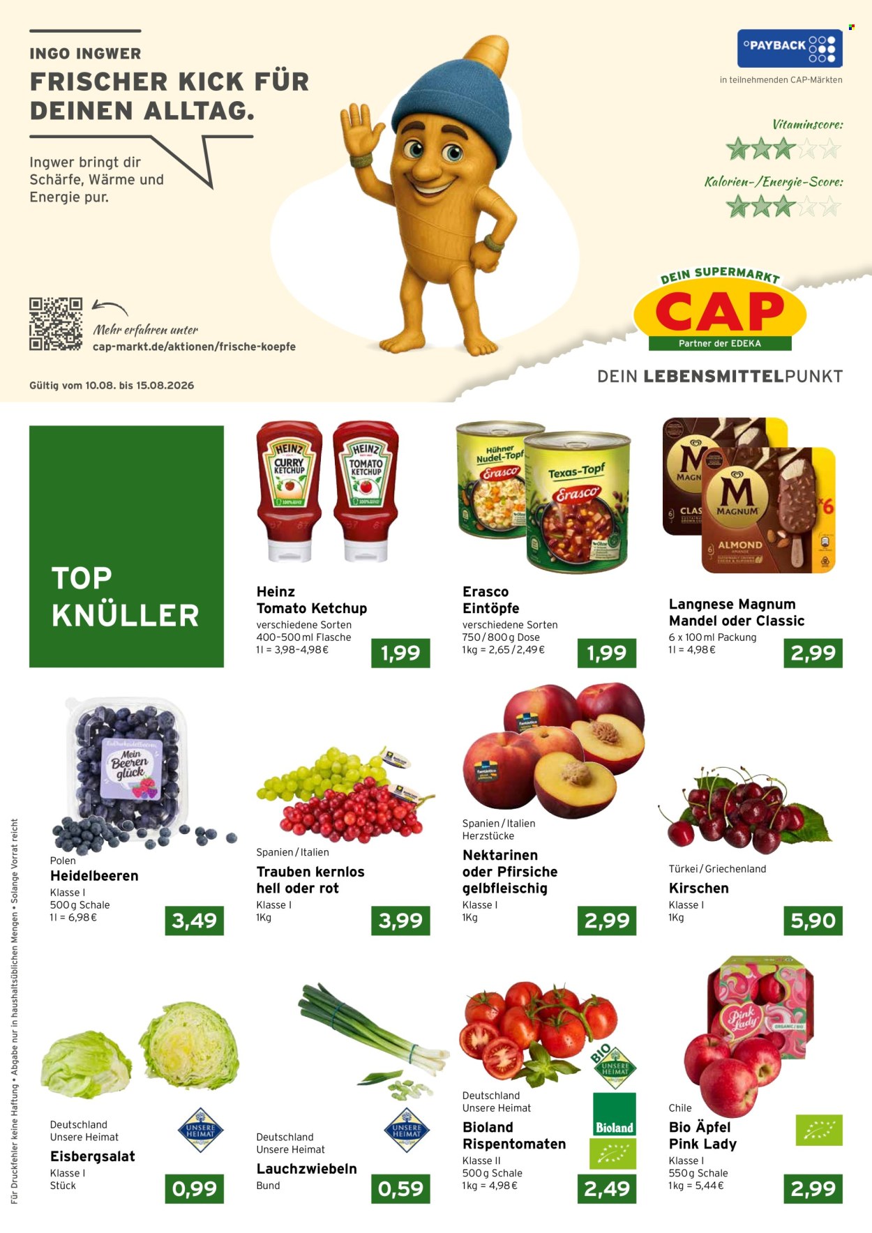 CAP-Markt Prospekte  - 10.08.2026 - 15.08.2026. Seite 1
