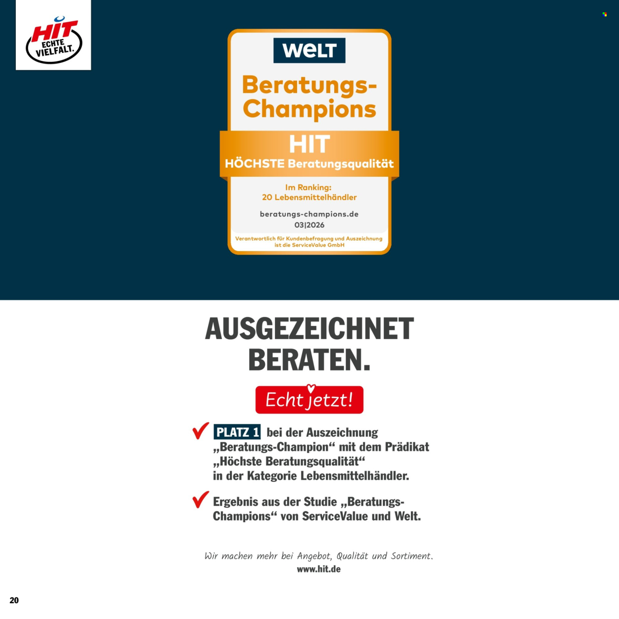 Hit Prospekte  - 10.08.2026 - 29.08.2026. Seite 20