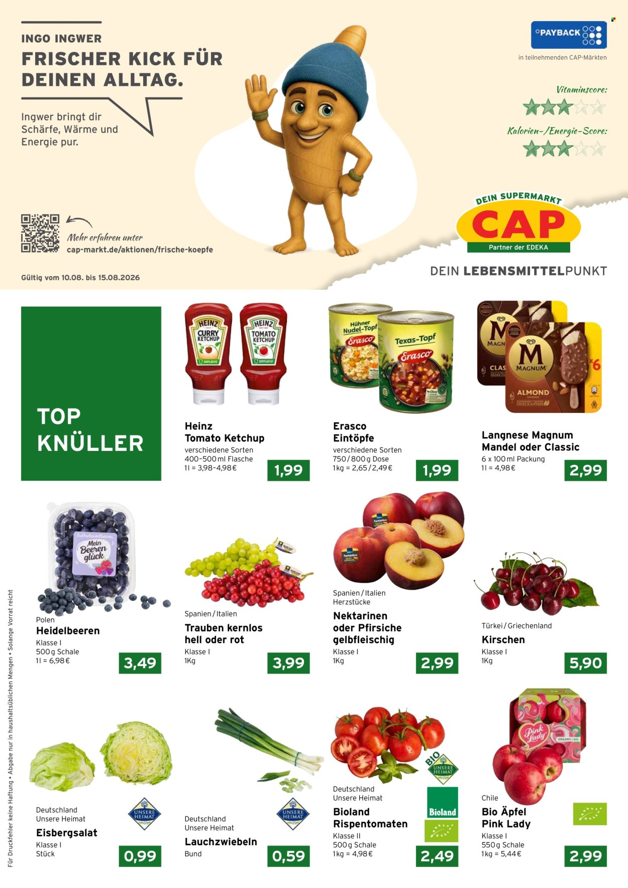 CAP-Markt Prospekte  - 10.08.2026 - 15.08.2026. Seite 1