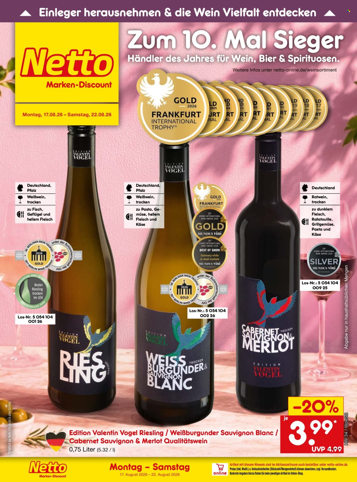 Netto Marken-Discount Prospekte  - 17.08.2026 - 22.08.2026. Seite 46