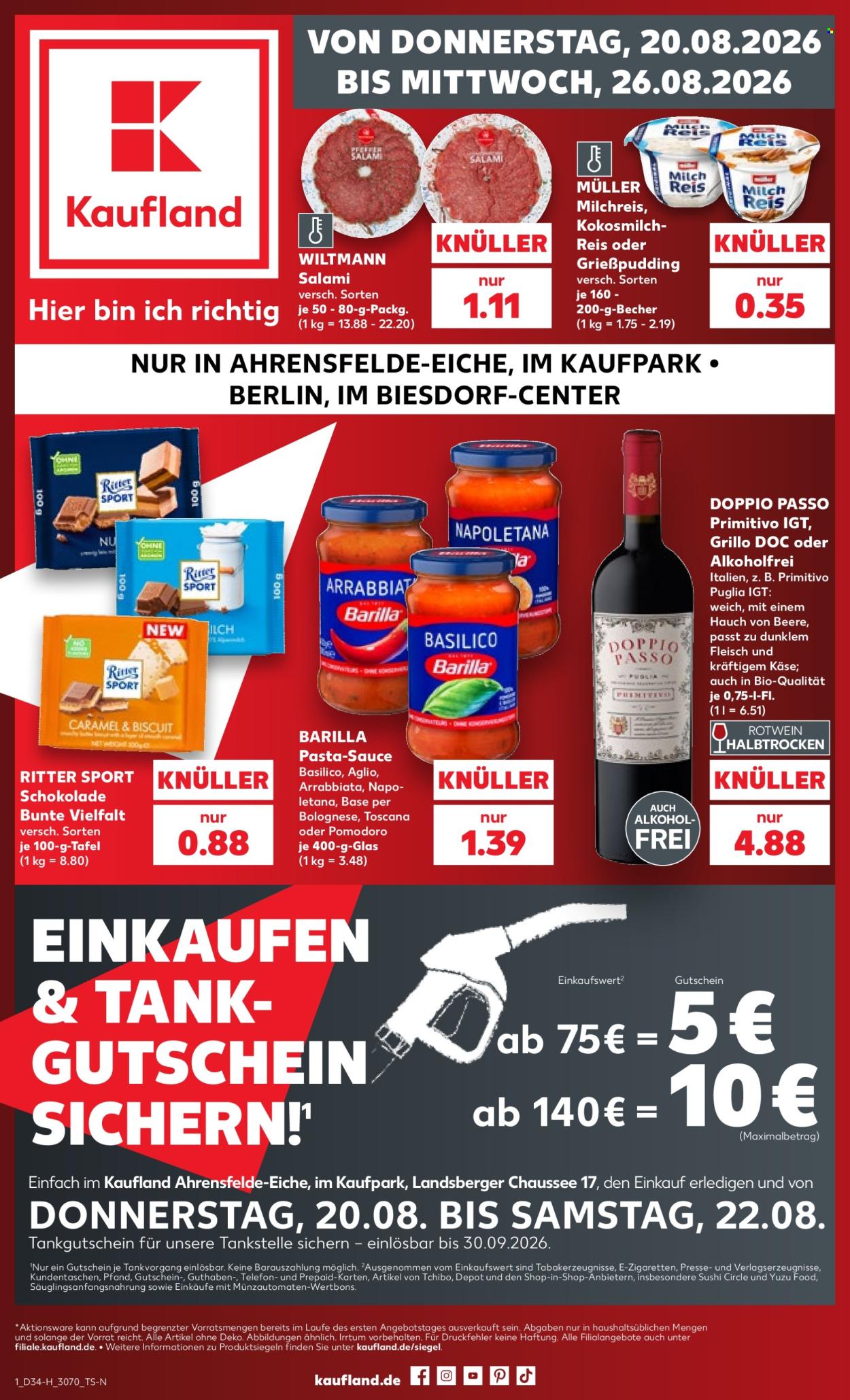 Kaufland Prospekte  - 20.08.2026 - 26.08.2026. Seite 1