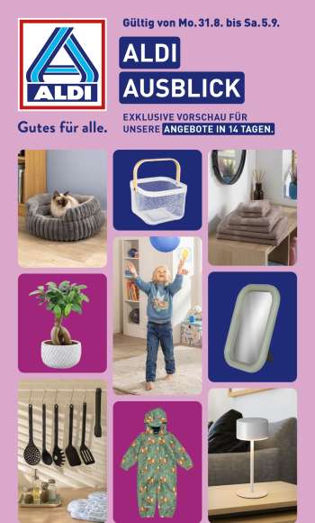 Prospekte ALDI Nord - 31.08.2026 - 5.09.2026.