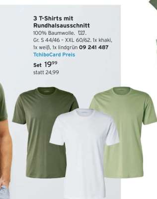 3 T-Shirts mit Rundhalsausschnitt